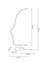 MOOSEE lampa podłogowa FACE FLOOR czarna - obrazek 2