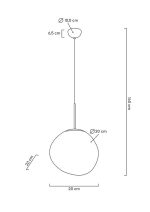 MOOSEE lampa wisząca FUSION 20 miedziana  - akryl - obrazek 2