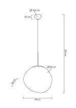 MOOSEE lampa wisząca FUSION 30 miedziana  - akryl - obrazek 2