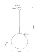MOOSEE lampa wisząca FUSION 40 miedziana  - akryl - obrazek 2