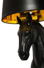 MOOSEE lampa podłogowa KOŃ HORSE STAND    S czarna - włókno szklane - obrazek 5