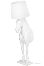 MOOSEE lampa podłogowa KOŃ HORSE STAND    M biała - włókno szklane - obrazek 3