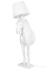 MOOSEE lampa podłogowa KOŃ HORSE STAND    M biała - włókno szklane - obrazek 4