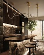 MOOSEE lampa wisząca LASSO 400 Smart      złota - obrazek 10
