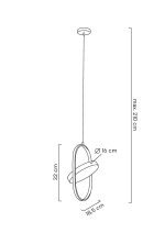 MOOSEE lampa wisząca SPINNER 19 złota - obrazek 9