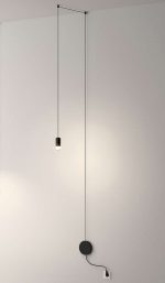 MOOSEE lampa ścienna FLUSSO WALL czarna - obrazek 6