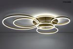 MOOSEE lampa sufitowa / plafon RINGS 6    złota - obrazek 2