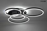 MOOSEE lampa sufitowa / plafon RINGS 5    czarna - obrazek 2