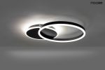 MOOSEE lampa sufitowa / plafon RINGS 2    czarna - obrazek 2