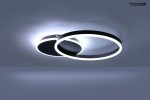 MOOSEE lampa sufitowa / plafon RINGS 2    czarna - obrazek 4