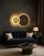 MOOSEE lampa ścienna MOONS złota - obrazek 3