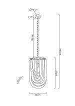 MOOSEE lampa wisząca MURANO S złota - obrazek 2