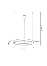 MOOSEE lampa wisząca RING 40 złota - obrazek 3