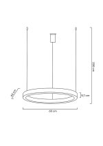 MOOSEE lampa wisząca RING 60 złota - obrazek 3