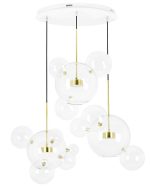 MOOSEE lampa wisząca CAPRI DISC 3 złota