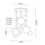 MOOSEE lampa wisząca CAPRI DISC 3 złota - obrazek 9