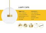 MOOSEE lampa wisząca CAPRI 6 złota - obrazek 3