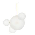 MOOSEE lampa wisząca CAPRI LINE 3 złota   / biała - obrazek 2