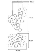MOOSEE Lampa wisząca CAPRI DISC 5 złota - obrazek 2