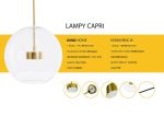 MOOSEE Lampa wisząca CAPRI DISC 5 złota - obrazek 3