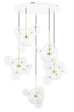 MOOSEE Lampa wisząca CAPRI DISC 5 złota
