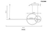 MOOSEE lampa wisząca RAGE złota - obrazek 6