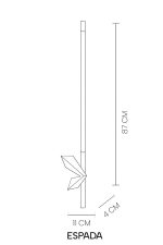 MOOSEE lampa ścienna ESPADA złota - obrazek 5