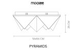 MOOSEE lampa sufitowa / plafon PYRAMIDS   złota - obrazek 7