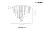 MOOSEE lampa sufitowa / plafon ORGANO 60  złota - obrazek 5