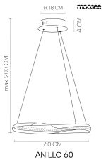 MOOSEE lampa wisząca ANILLO 60 złota - obrazek 8