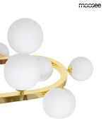 MOOSEE lampa wisząca ALURE OVAL 120       złota/mleczna - obrazek 3