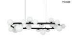 MOOSEE lampa wisząca ALURE OVAL 120       czarna/mleczna