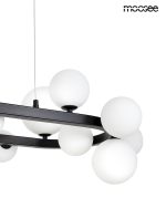 MOOSEE lampa wisząca ALURE OVAL 120       czarna/mleczna - obrazek 3