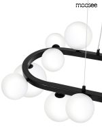 MOOSEE lampa wisząca ALURE OVAL 120       czarna/mleczna - obrazek 5