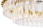 MOOSEE lampa wisząca SATURNUS 47 DUO złota - LED, kryształ, stal szczotkowana - obrazek 4