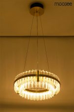 MOOSEE lampa wisząca SATURNUS 47 DUO złota - LED, kryształ, stal szczotkowana - obrazek 6