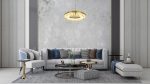MOOSEE lampa wisząca SATURNUS 47 DUO złota - LED, kryształ, stal szczotkowana - obrazek 7