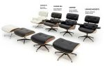 Fotel LOUNGE HM PREMIUM SZEROKI czarny - orzech - obrazek 6