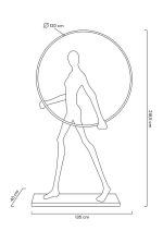 MOOSEE lampa podłogowa HUMAN ROUND        włókno szklane - obrazek 10