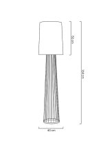 MOOSEE lampa podłogowa HOLMES STRAIGHT    złota z czarnym kloszem - obrazek 6