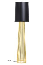 MOOSEE lampa podłogowa HOLMES STRAIGHT    złota z czarnym kloszem