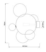 MOOSEE lampa ścienna CAPRI WALL 6 złota - obrazek 6