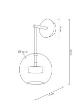 MOOSEE lampa ścienna CAPRI WALL złota - obrazek 9